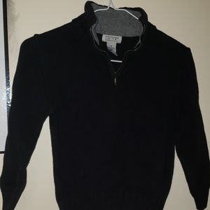 Quarter zip black sweater